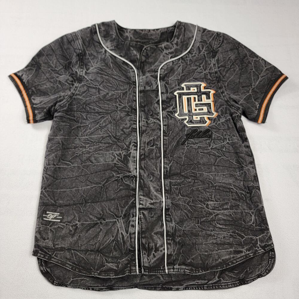 Original Fables Denim Short Sleeve Shirt Black Sz M (602)
